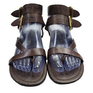 Franco Sarto Brown Gladiator Glinda Sandals Sz 6M